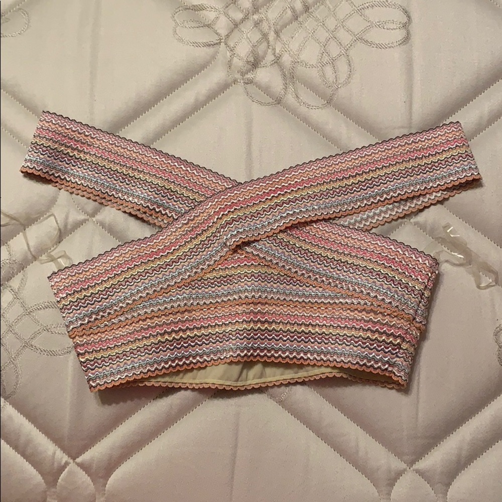 Off shoulder bathing suit top